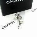 Chanel Silver-Tone Sculptural Earrings