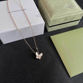 Van Cleef & Arpels Butterfly Motif Pendant Necklace