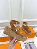 HERMES Havane 30 Sandal Brown